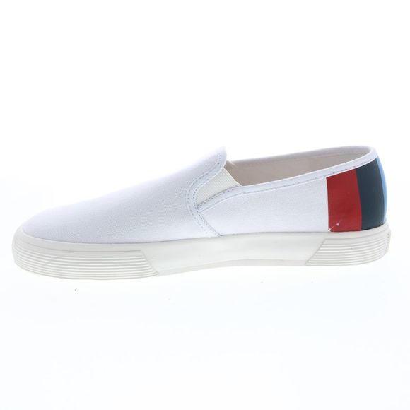 Original Penguin Mens Petey Stripe Slip On White Shoes (NWT) - Picture 5 of 7